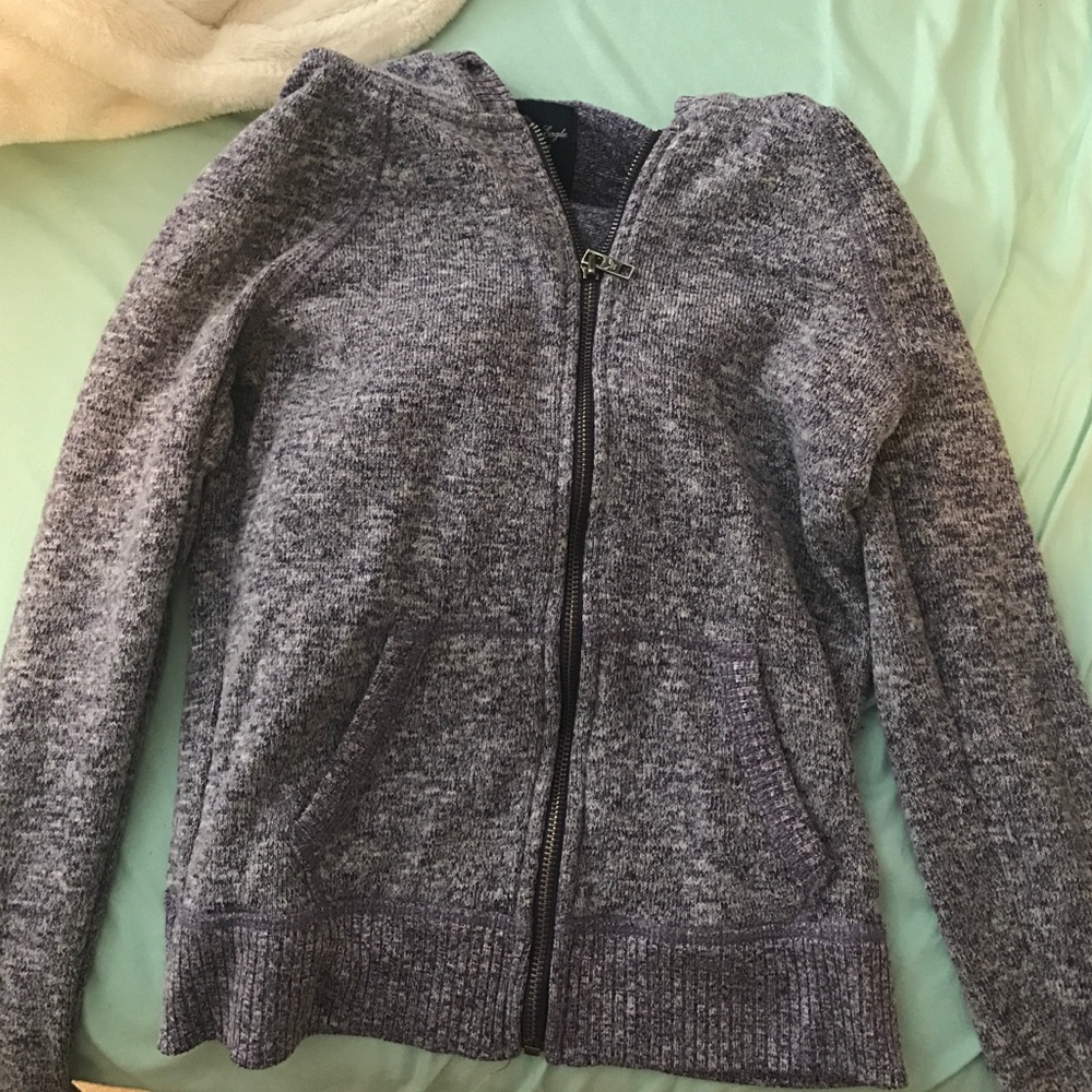 American Eagle purple zip up