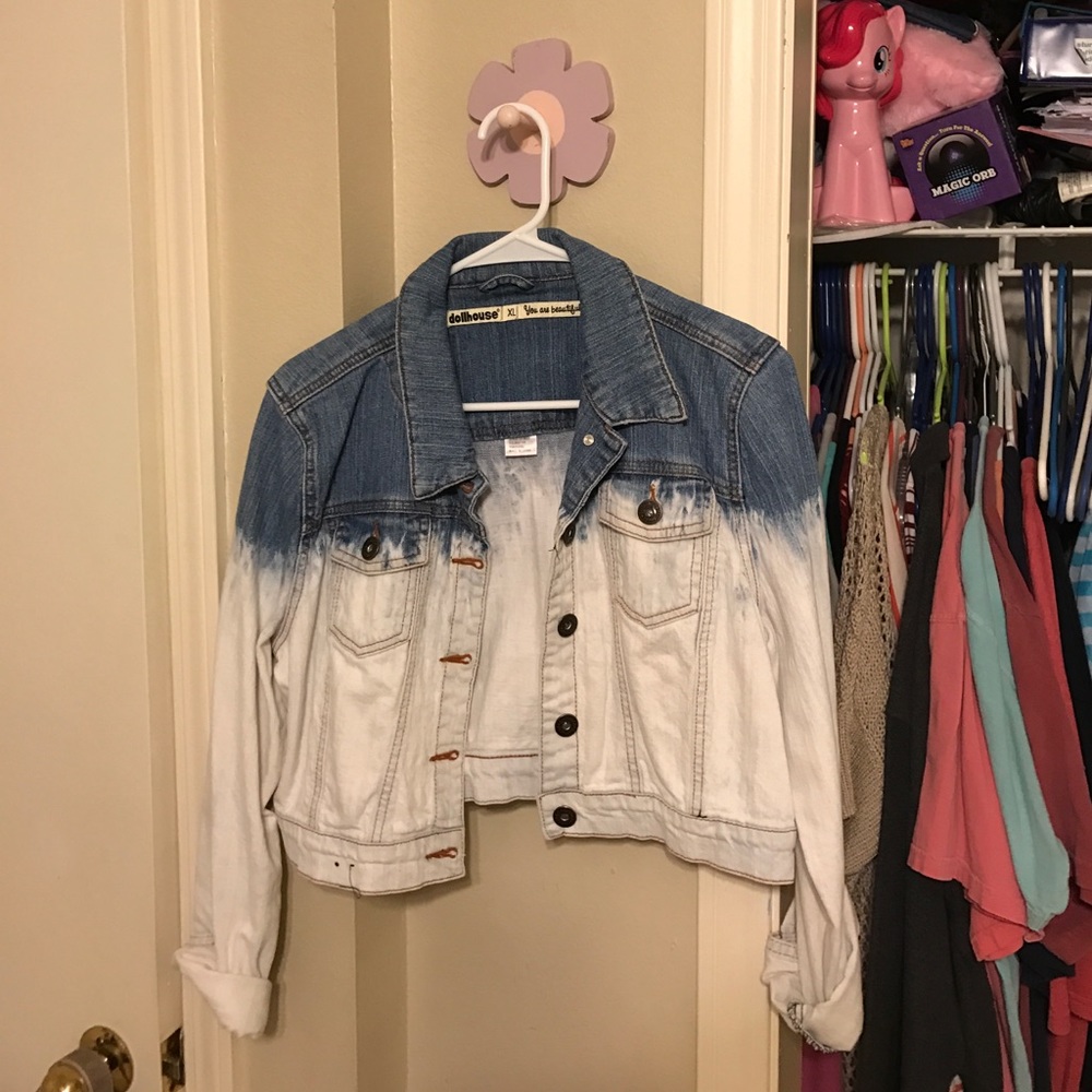 Ombré jean jacket