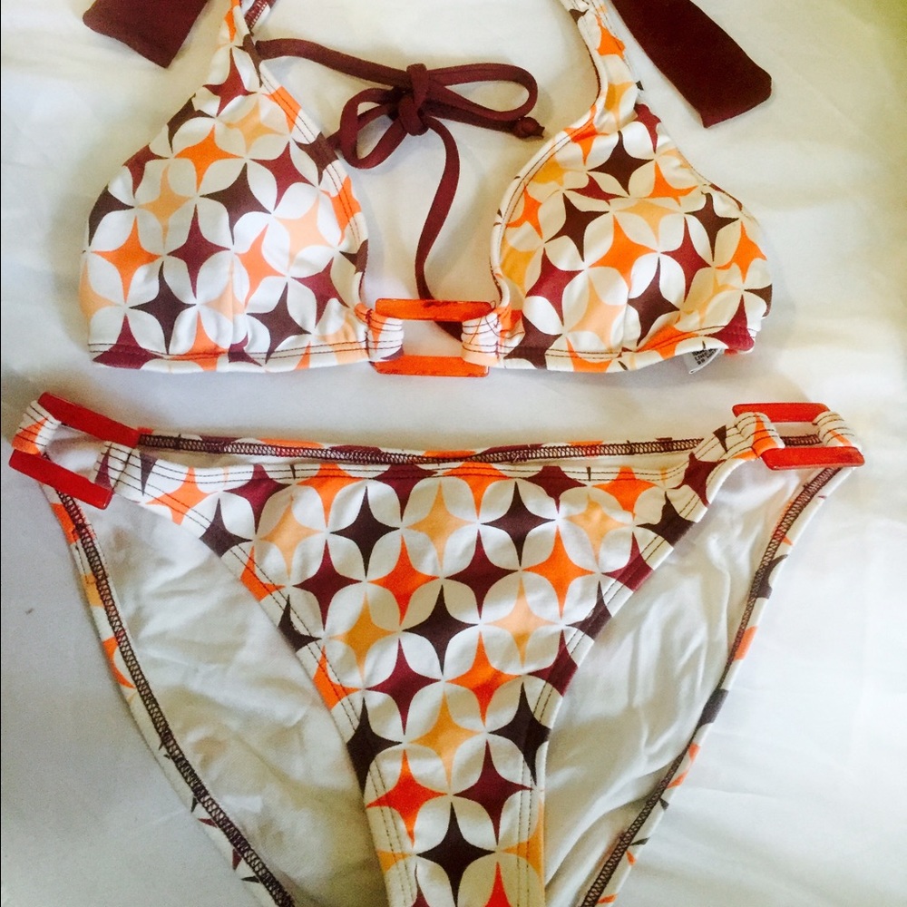 Retro / Vintage inspired starburst bikini M