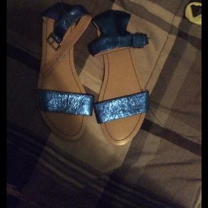 Royal Blue Sandals Like New