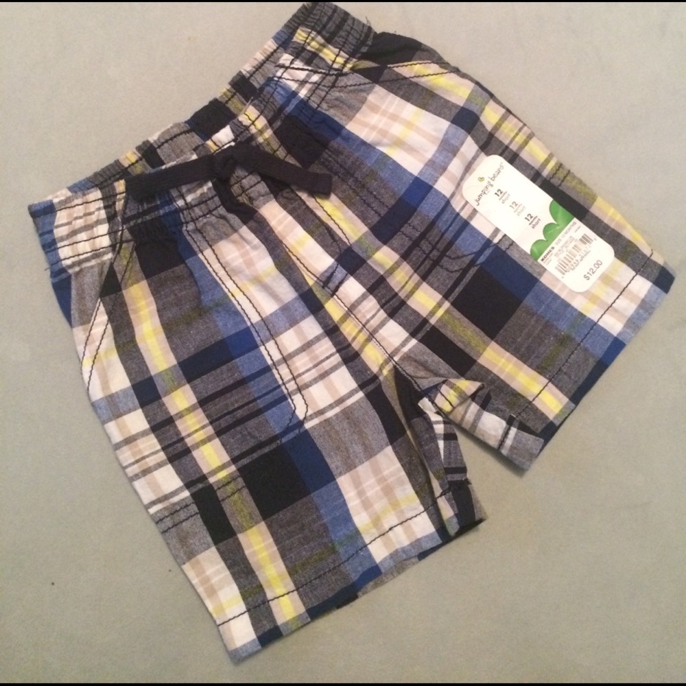 🆕 Jumping Beans Baby Boy Plaid Shorts