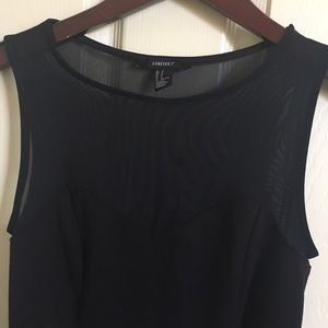 Black mesh bodycon