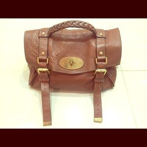 Mulberry Mini Alexa Oak Leather Cross Body Bag
