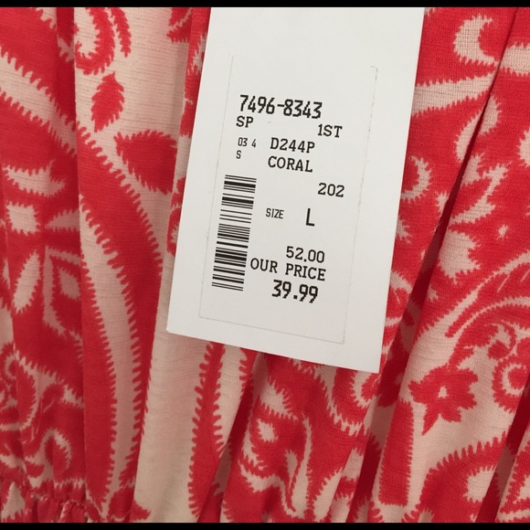 Coral printed maxi - Picture 3 of 4