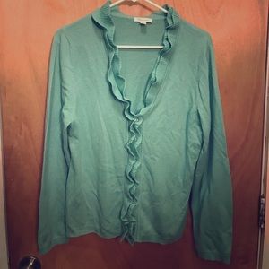 Cashmere button down sweater