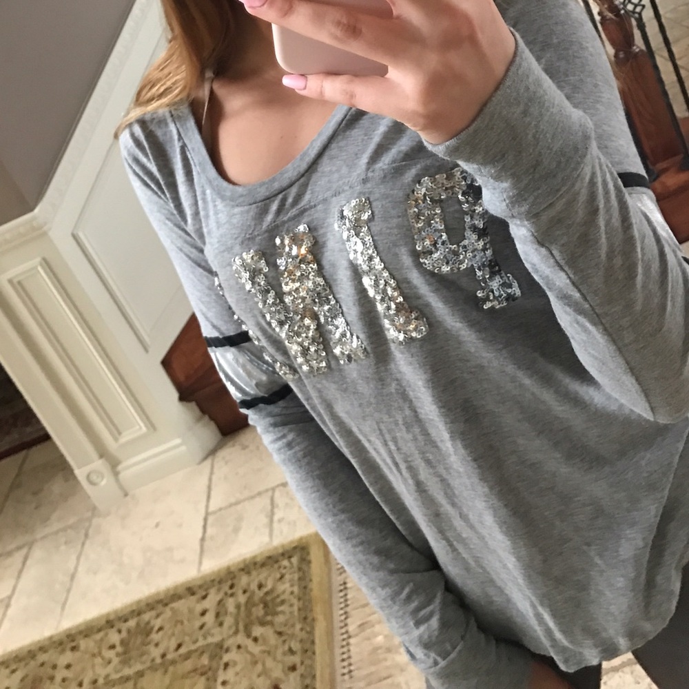 VS pink sequin shirt