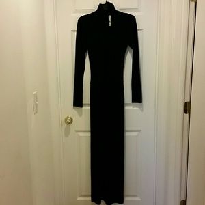 NWT Henri Bendel black long sleeve dress