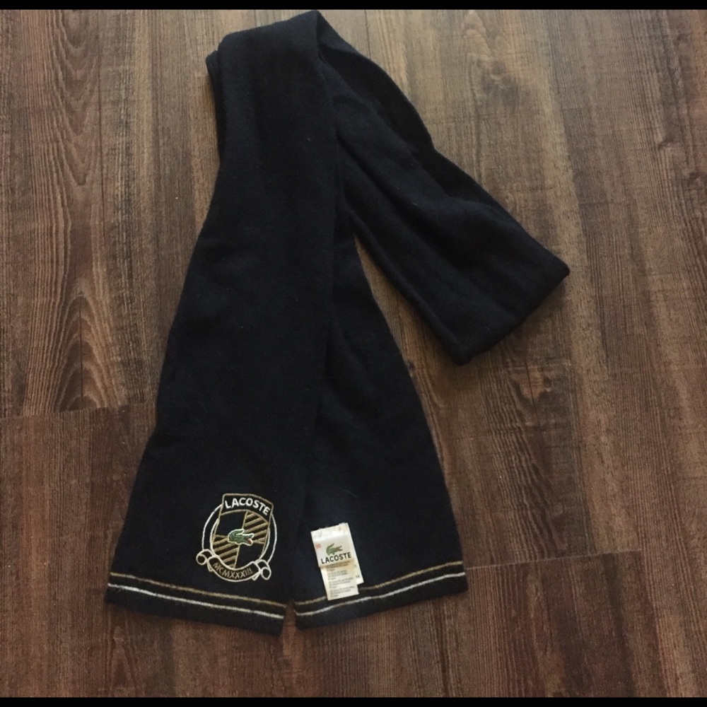 Black Lacoste scarf