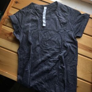 Gray Lulu Lemon Swiftly Tech Short Sleeve Crew