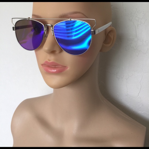 Unisex Sexy mirrored Aviator sunglasses - Picture 3 of 8