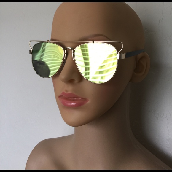 Unisex Sexy mirrored Aviator sunglasses - Picture 5 of 8