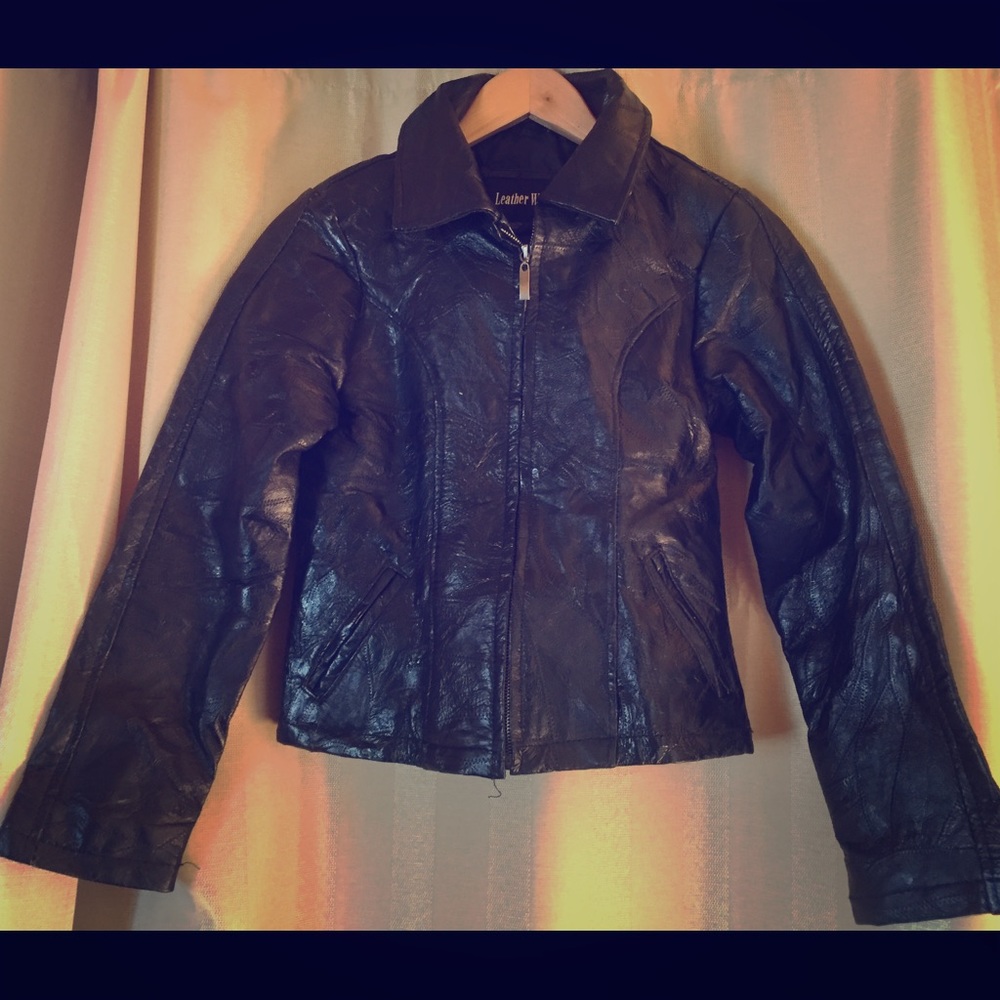 Leather works small jacket