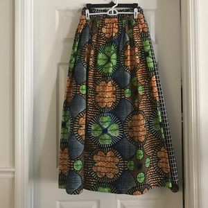 Maxi skirt ethnic print