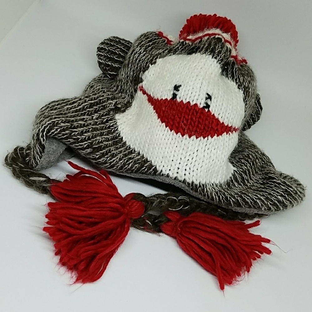 Sock Monkey Knit Hat