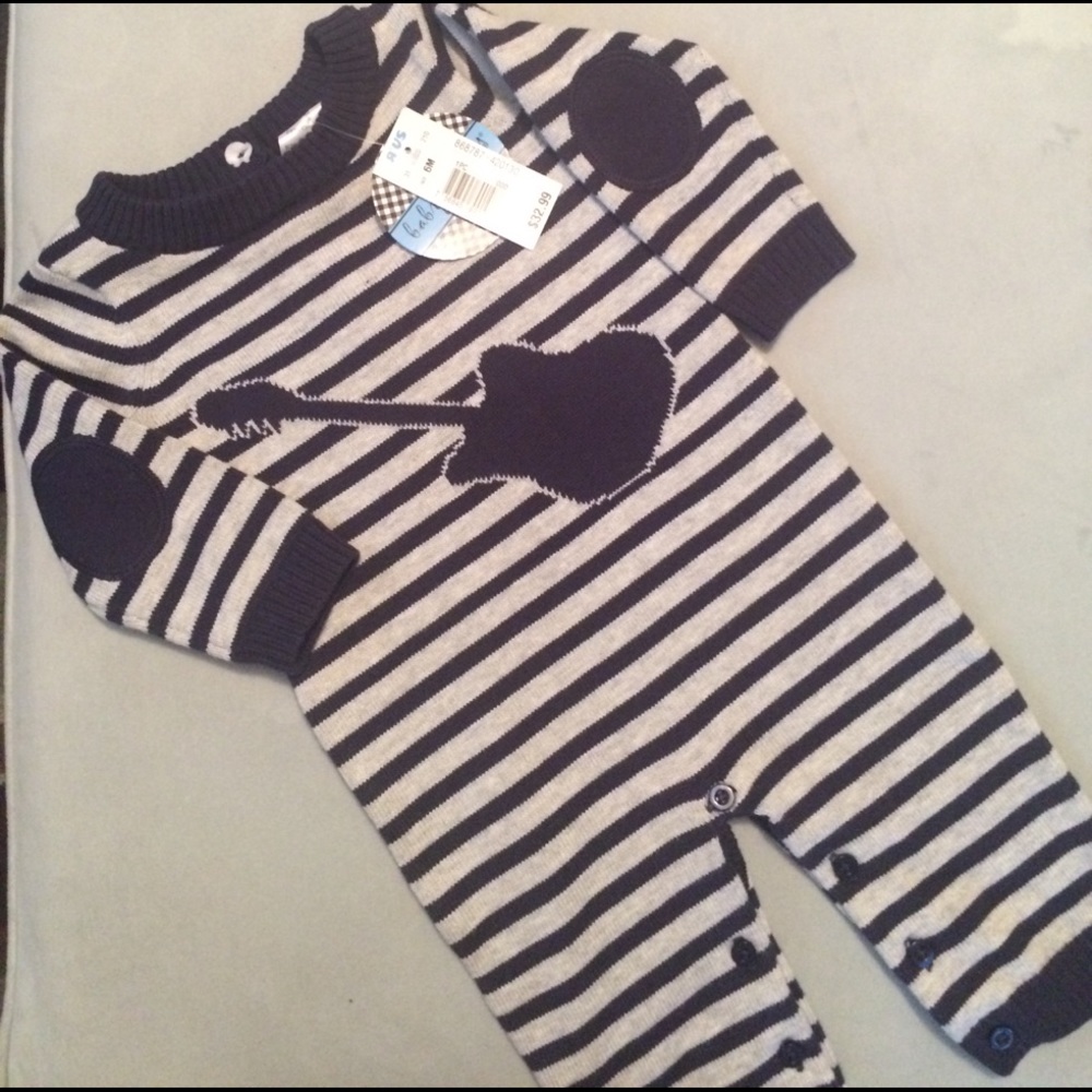 🆕 Babyrageous One-piece Sweater with Guitar 🎸