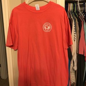 Short sleeved pink tee shirt