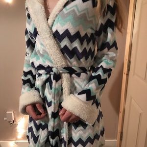 Soft chevron robe