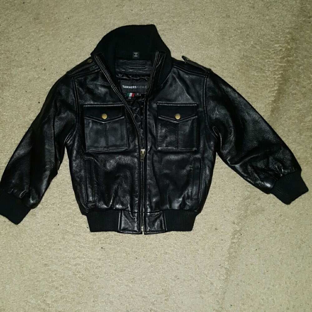Boys Italian Lamb leather jacket