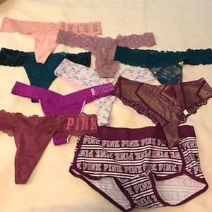 Lot of 9 PINK victoria secret panties
