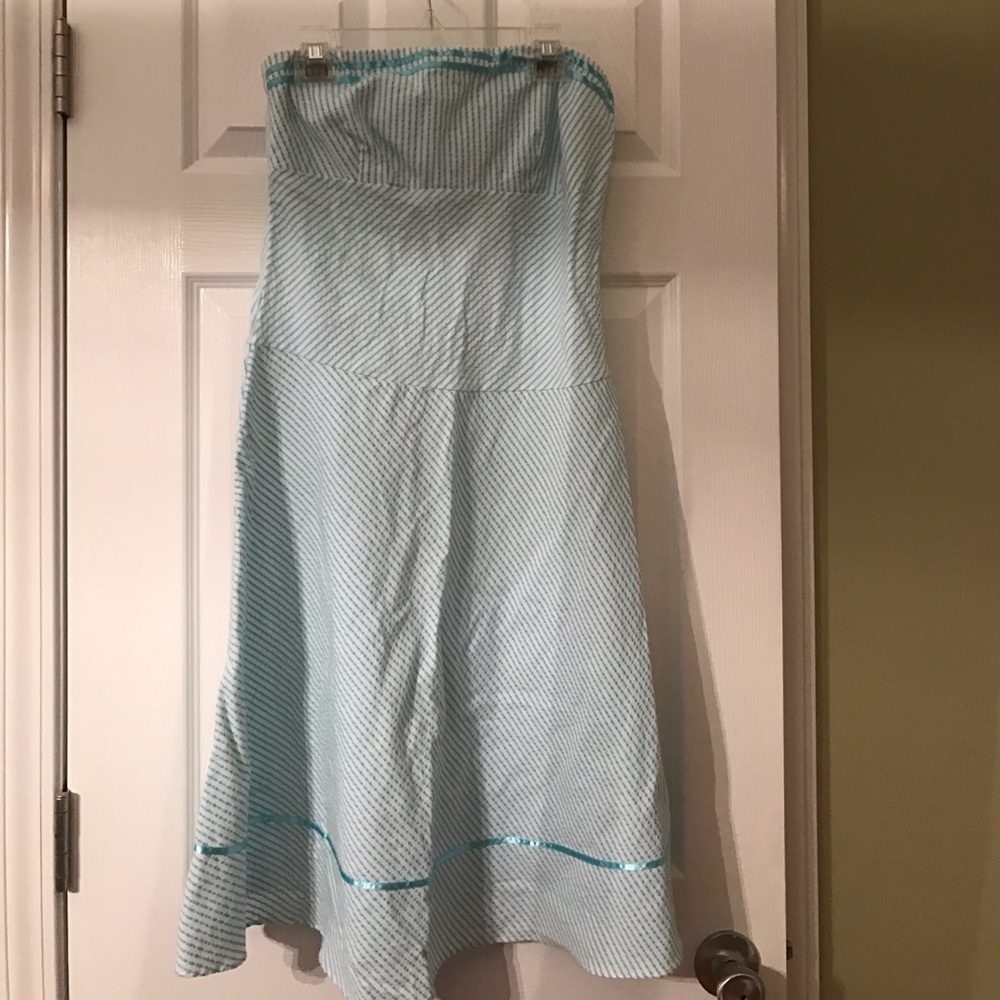Strapless summer dress