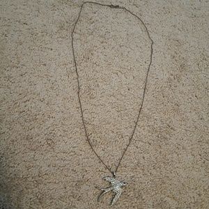 Long bird necklace