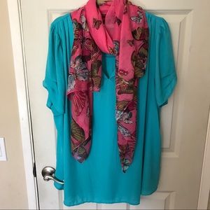 NORDSTROM blue Daniel Rainn top!!! 💎💎