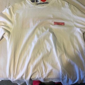 White vineyard vines long sleeve men's medium