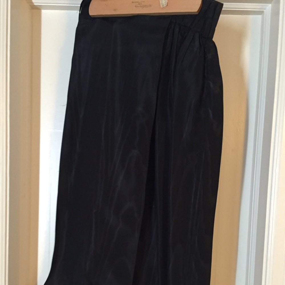 Black Taffeta Skirt