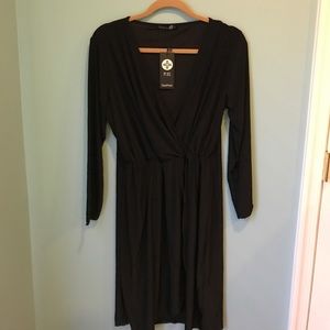 ASOS (boohoo) Black Wrap Dress ( 1 available now!)