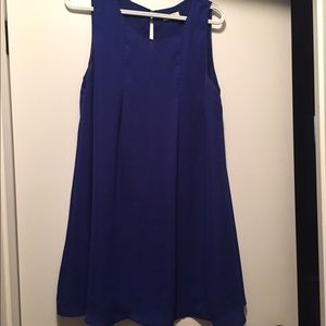 Royal blue shift dress