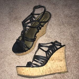 Fergie | Black Wedges