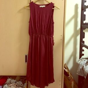 Burgundy Midi Dress