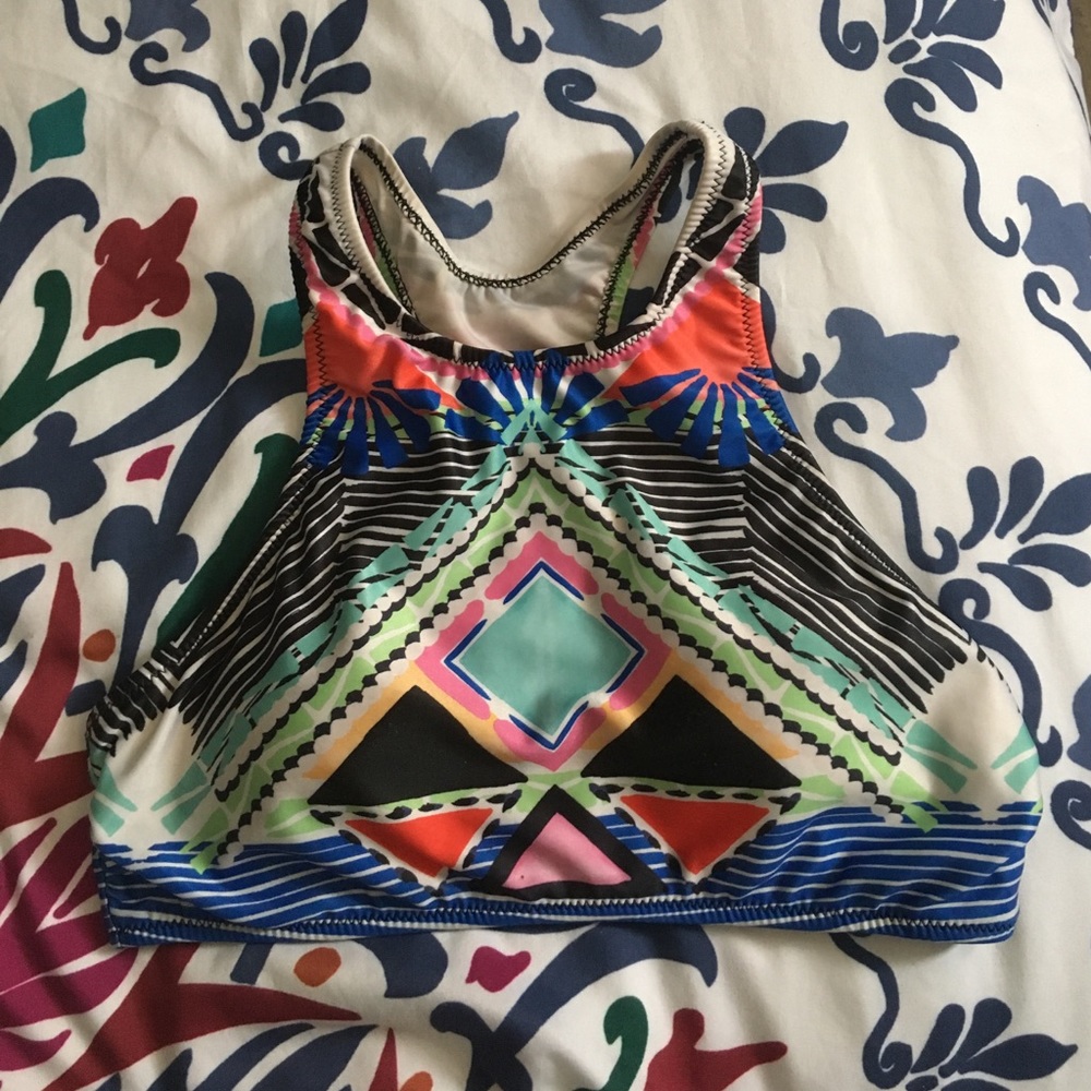 Aéropostal high neck Halter top bathing suit