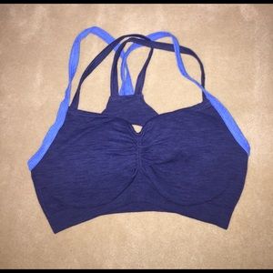 Athleta blue sports bra