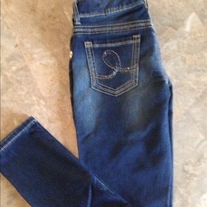 7 Jeans, size 30" x 32" stretchy in dark wash