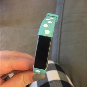Fitbit Alta mint polka dot band