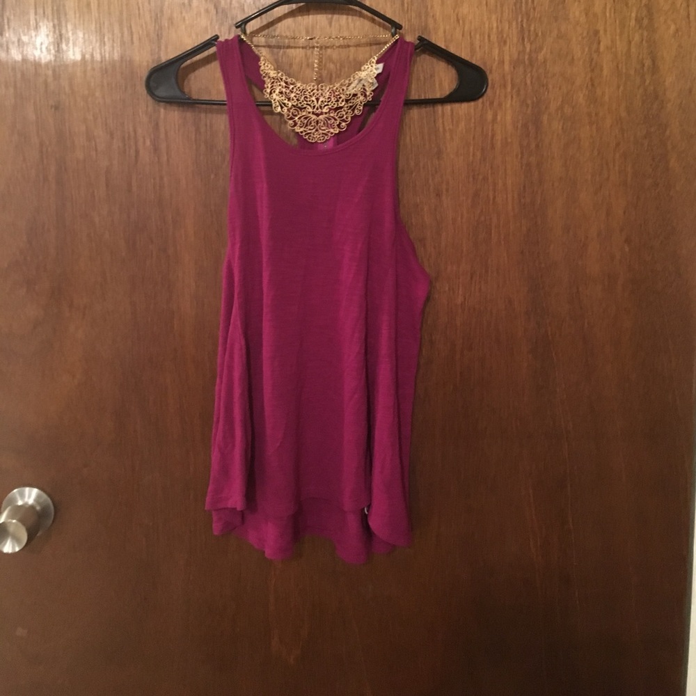 Zip back tank