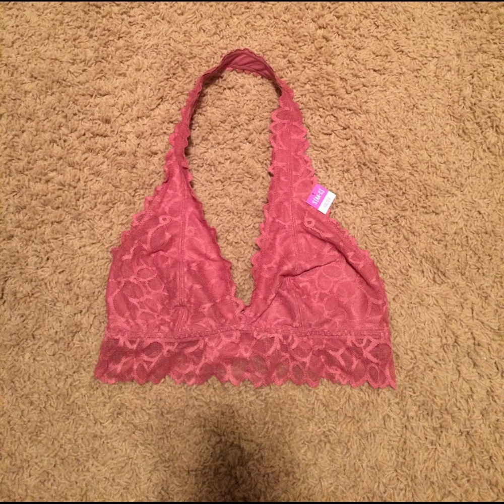 Pink VS lace bralette