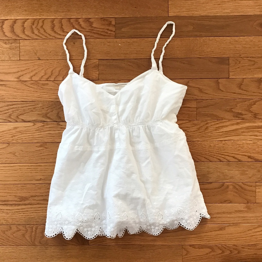 Jcrew White fashion tank top