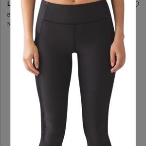 Luluemon size 2 black Sleet Sprinter tight