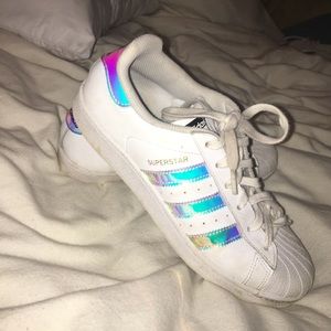 Adidas galaxy superstars, well worn