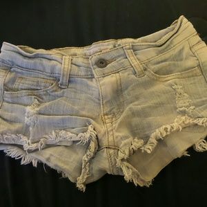 Vintage Havana light blue cut off jean shorts