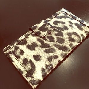 Animal print wallet by Halogen