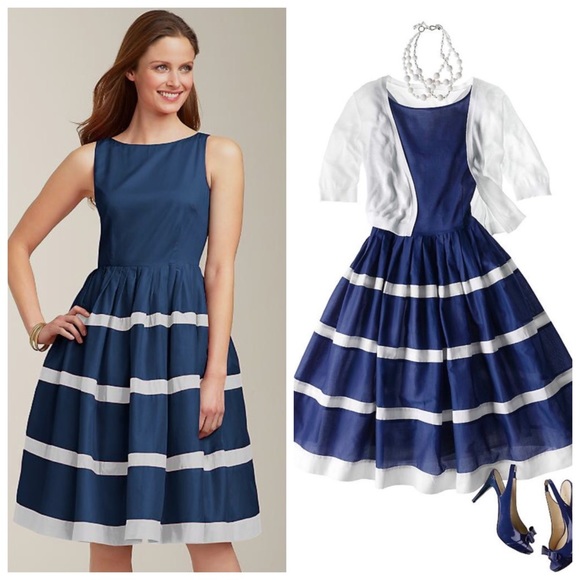 Talbots Dresses & Skirts - NWOT Talbots Yacht Stripe Fit & Flare Dress