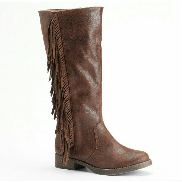 Mudd Shoes - NEW! Mudd Fringe Riding Boots sz 7 😍