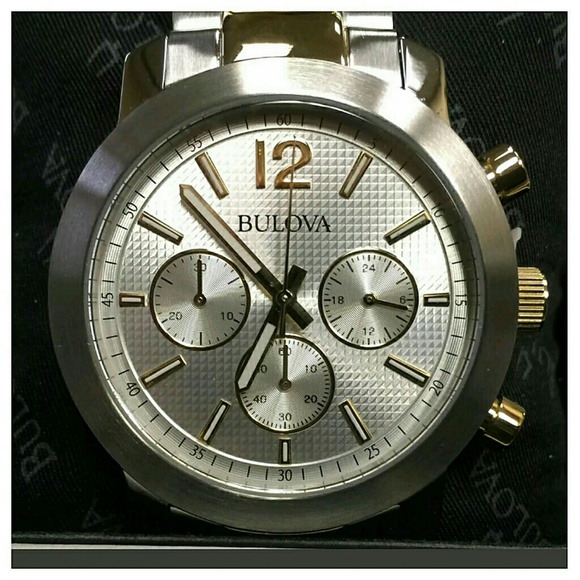 NWT $475 Bulova two tone men\'s watch
