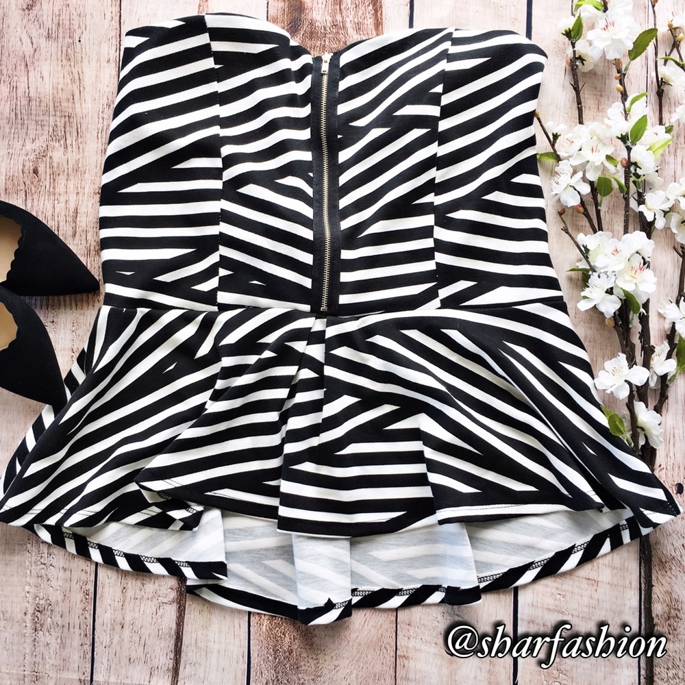 🌷Fun stripes tube top