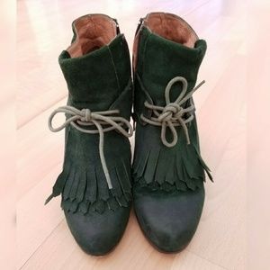 Jeffrey Campbell suede booties