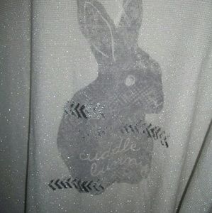 Shimmery cuddle bunny long sleeved top