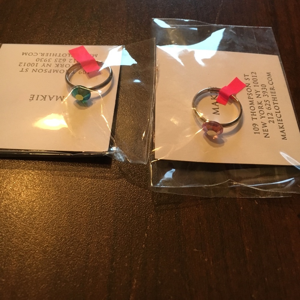 Brand new makie gem ring bundle